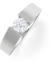 The Diamond Store - Jessica 0.50Ct Round Cut Lab Diamond Solitaire Engagement Ring - Lyst