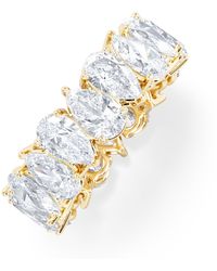 The Diamond Store - Luxe 5.00Ct Lab Diamond Eternity Ring With Igi Certified Pear-Cut Diamonds - Lyst