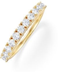 The Diamond Store - Twilight Lab Diamond 0.50Ct H/Si Half Eternity Ring - Lyst
