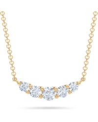The Diamond Store - Legacy 1.00Ct Round Cut Lab Diamond Necklace - Lyst