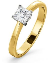 The Diamond Store - Certified Lauren 18K Diamond Engagement Ring 0.50Ct-G-H/Si - Lyst
