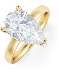 The Diamond Store - Origin 3.00Ct Pear Cut Lab Diamond Solitaire Engagement Ring - Lyst