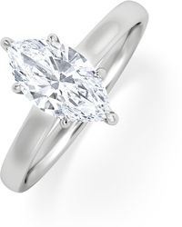 The Diamond Store - Amora Marquise 1.07Ct Hidden Halo Lab Diamond Engagement Ring F/Vs Set - Lyst