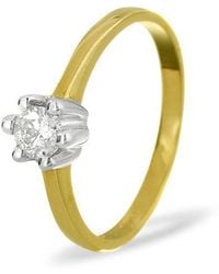 The Diamond Store - Diamond 0.25Ct 9K Engagement Ring - Lyst