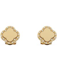 The Diamond Store - Florence 0.08Ct Lab Diamond Halo Stud Earrings - Lyst