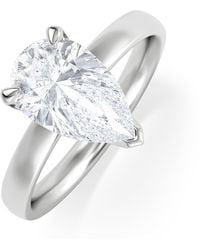 The Diamond Store - Origin 2.00Ct Pear Cut Lab Diamond Solitaire Engagement Ring - Lyst