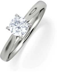 The Diamond Store - Certified Grace 18K Diamond Engagement Ring 0.50Ct - Lyst