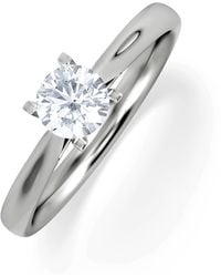 The Diamond Store - Certified Grace 18K Diamond Engagement Ring 0.50Ct - Lyst