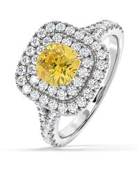 The Diamond Store - Anastasia Lab Diamond 1.65Ct Halo Ring - Lyst