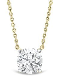 The Diamond Store - 1.5 Ct Wanderlust Floating Lab Grown Diamond Solitaire Necklace - Lyst