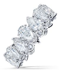 The Diamond Store - Luxe 5.00Ct Lab Diamond Chloe Eternity Ring With Igi Certified Pear-Cut Diamonds - Lyst