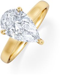 The Diamond Store - Amora Pear 2.00Ct Lab Diamond Engagement Ring F/Vs Set - Lyst
