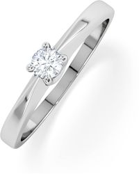 The Diamond Store - Naomi Lab Diamond Engagement Ring 0.15Ct H/Si - Lyst