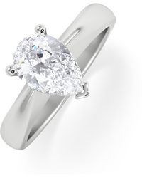 The Diamond Store - Naomi Pear Cut Lab Diamond Engagement Ring 1.00Ct H/Si - Lyst