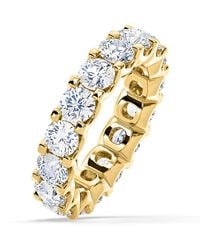 The Diamond Store - Chloe Lab Diamond Eternity Ring 18K Claw Set 5.00Ct G/Vs - Lyst