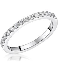 The Diamond Store - Roxy Matching 2Mm Wedding Band 0.36Ct H/Si Diamonds - Lyst