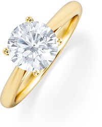 The Diamond Store - 1.50Ct Diamond Engagement Ring Elysia Lab F/Vs1 Igi Certified 18K - Lyst