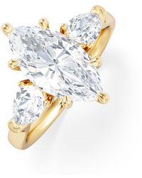 The Diamond Store - Adore 2.60Ct Marquise Cut Lab Diamond 3 Stone Engagement Ring - Lyst