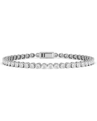 The Diamond Store - 2.00Ct Round Cut Lab Diamond Bezel Tennis Bracelet - Lyst