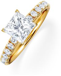 The Diamond Store - Katerina Gia Princess Diamond Engagement Ring 18K 1.55Ct G/Si2 - Lyst