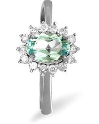 The Diamond Store - Topaz 0.95Ct And Diamond 9K Ring - Lyst