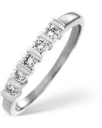 The Diamond Store - 5 Stone Tension Set Ring Certified Diamonds 1.05Ct 18K - Lyst
