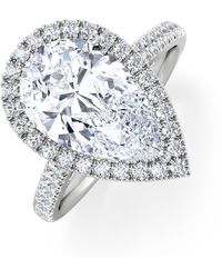 The Diamond Store - Diana 3.60Ct Lab Diamond Pear Cut Engagement Ring - Lyst