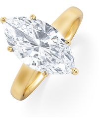 The Diamond Store - Amora Marquise 3.11Ct Hidden Halo Lab Diamond Engagement Ring G/Vs Set - Lyst