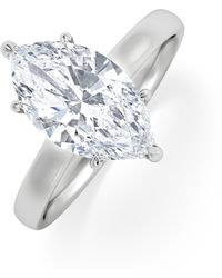 The Diamond Store - Amora Marquise 2.09Ct Hidden Halo Lab Diamond Engagement Ring F/Vs Set - Lyst