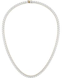 The Diamond Store - Luxe 24.00Ct Lab Diamond Necklace With Igi Certified Oval-Cut Diamonds - Lyst