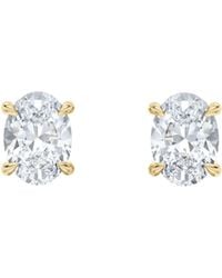 The Diamond Store - 2.00Ct Oval Cut Lab Diamond Stud Earrings - Lyst