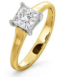 The Diamond Store - Certified Lucy 18K Diamond Engagement Ring 0.75Ct-F-G/Vs - Lyst