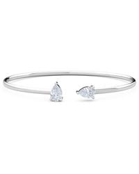 The Diamond Store - Affinity 1.00Ct Pear Cut Lab Diamond Bangle - Lyst