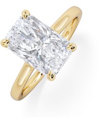 The Diamond Store - Amora Radiant 3.00Ct Hidden Halo Lab Diamond Engagement Ring G/Vs1 Set - Lyst