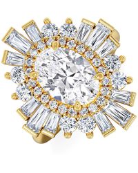 The Diamond Store - The Radiance Lab Diamond Ring 3.35Ct H/Si Seti - Lyst