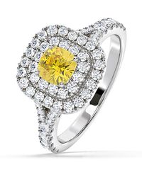 The Diamond Store - Anastasia Lab Diamond 1.30Ct Halo Ring - Lyst