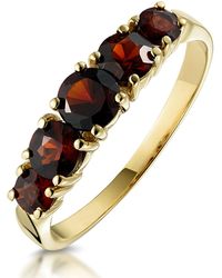 The Diamond Store - Garnet Ring 9K Item A3790 - Lyst