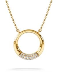 The Diamond Store - Luna 0.30Ct Lab Diamond Necklace - Lyst
