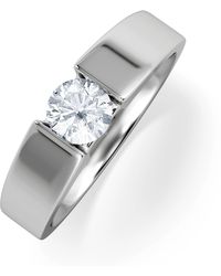 The Diamond Store - Certified Jessica 18K Diamond Engagement Ring 0.50Ct - Lyst