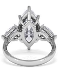 The Diamond Store - Adore 6.00Ct Marquise Cut Lab Diamond 3 Stone Engagement Ring - Lyst
