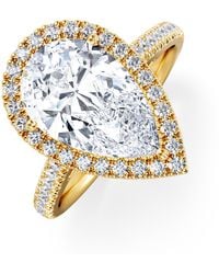 The Diamond Store - Diana 3.60Ct Lab Diamond Pear Cut Engagement Ring - Lyst