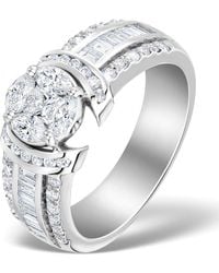 The Diamond Store - Engagement Ring Galileo 1.50Ct Look Diamonds 18K N4488 - Lyst