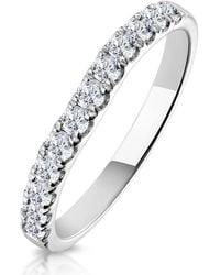 The Diamond Store - Talia Matching Wedding Band 0.35Ct H/Si Diamond - Lyst