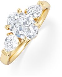 The Diamond Store - Adore 1.50Ct Oval Cut Lab Diamond 3 Stone Engagement Ring - Lyst