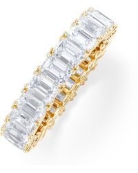 The Diamond Store - Luxe 5.00Ct Lab Diamond Eternity Ring With Igi Certified Emerald-Cut Diamonds - Lyst