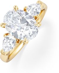 The Diamond Store - Adore 2.60Ct Oval Cut Lab Diamond 3 Stone Engagement Ring - Lyst