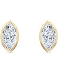 The Diamond Store - Bezel Set 2.00Ct Marquise Cut Lab Diamond Stud Earrings - Lyst