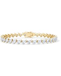 The Diamond Store - Luxe 8.00Ct Lab Diamond Tennis Bracelet With Igi Certified Pear-Cut Diamonds - Lyst