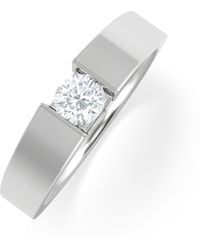 The Diamond Store - Jessica 0.25Ct Round Cut Lab Diamond Solitaire Engagement Ring - Lyst