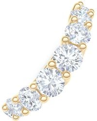 The Diamond Store - Legacy 1.73Ct Round Cut Lab Diamond Half Eternity Ring - Lyst